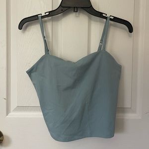 Light blue crop top from GF Collective. Size large.